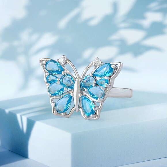 NEW DayDreamer Butterfly Ring Collection - 925 Sterling Silver Ring - Picture 4 of 5